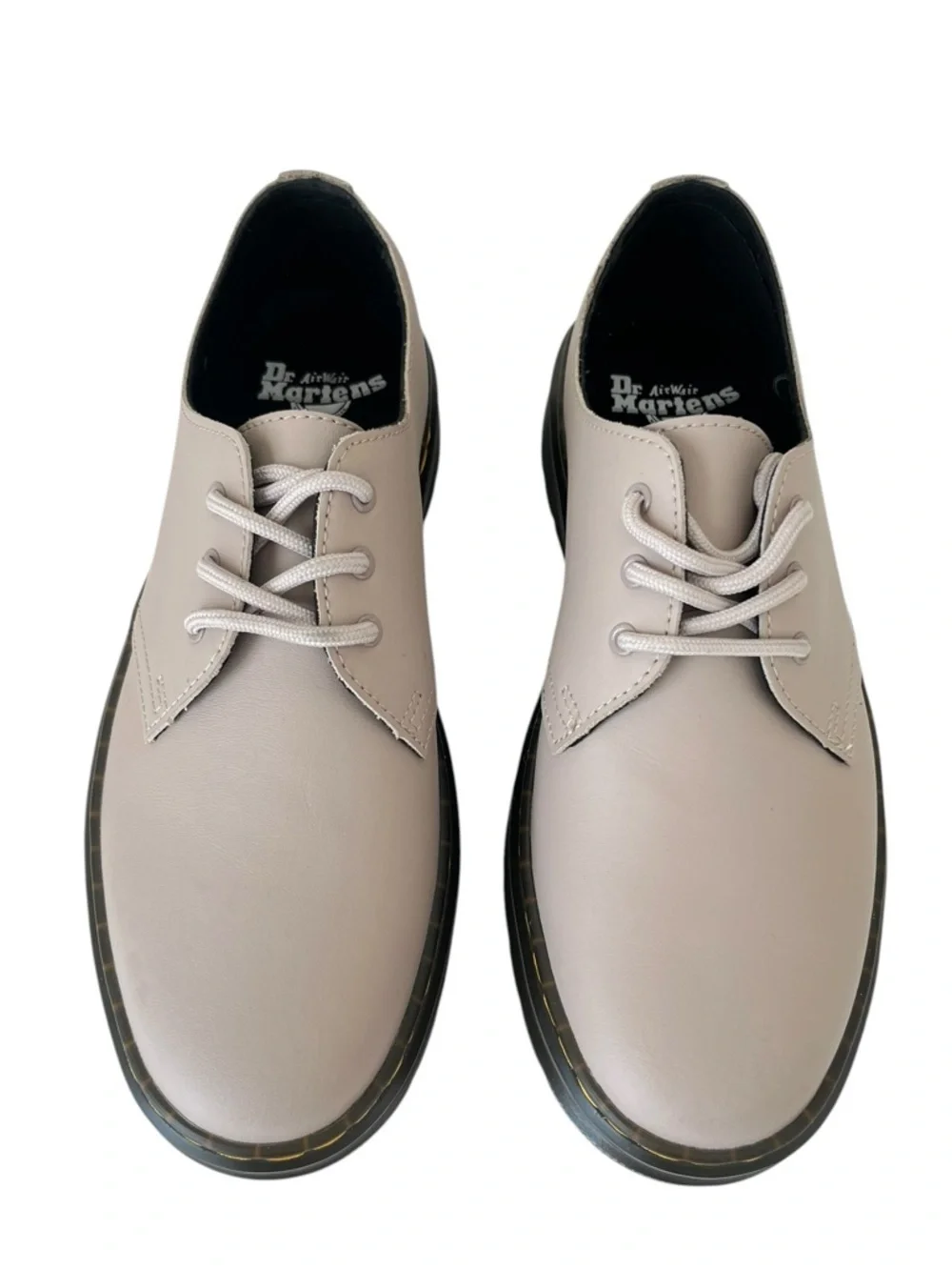 Dr Martens Zavala Lo Oxford Shoes Low Taupe Lace Up Loafers NEW 9